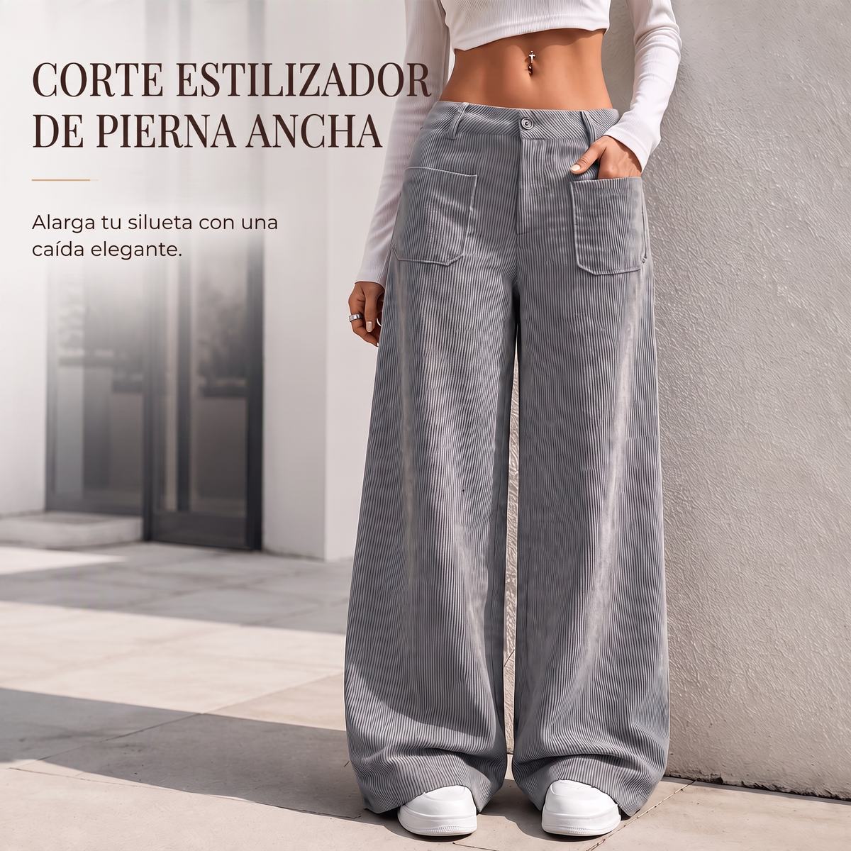 Pantalón Ancho Relax para Mujer