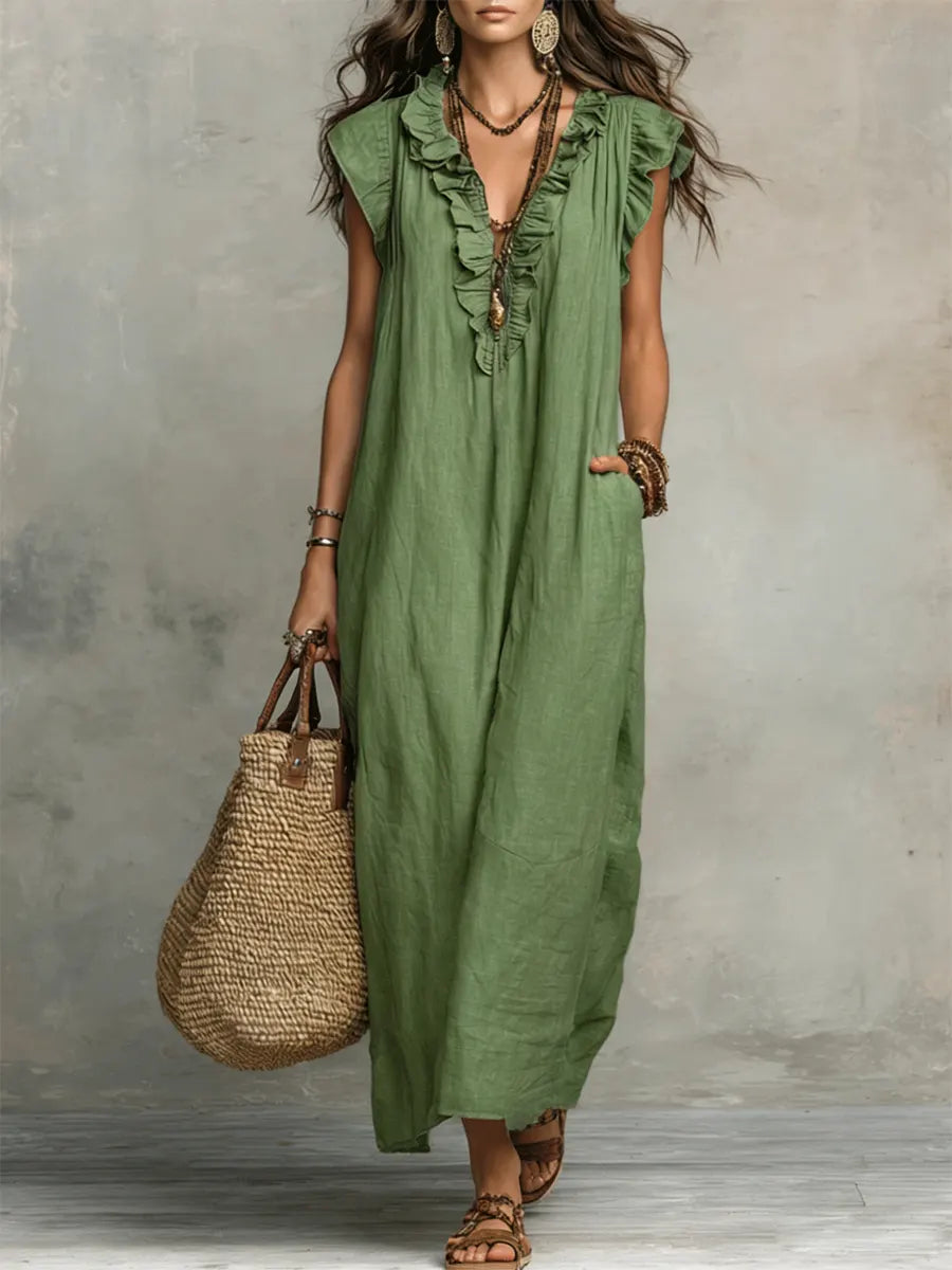 Cecilia | Vestido Maxi Elegante de Verano