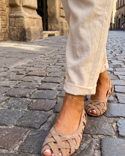 Milano | Sandalias Planas Trenzadas de Colores
