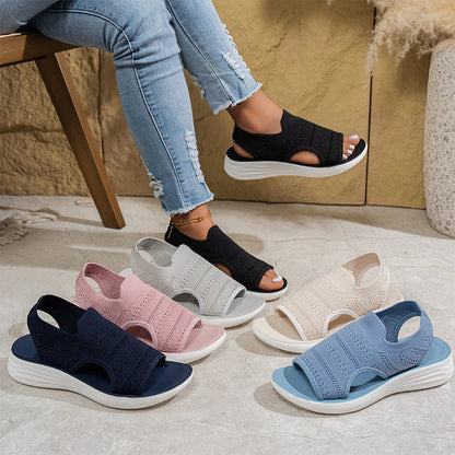 Anne | Sandalias con Plataforma de Material Transpirable para Mujer
