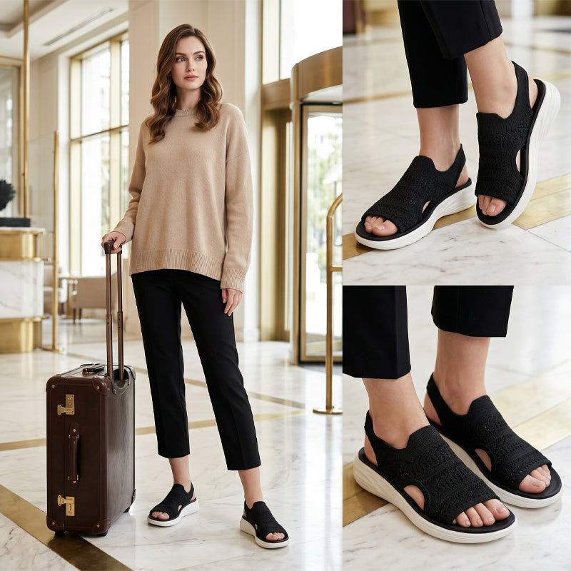 Anne | Sandalias con Plataforma de Material Transpirable para Mujer