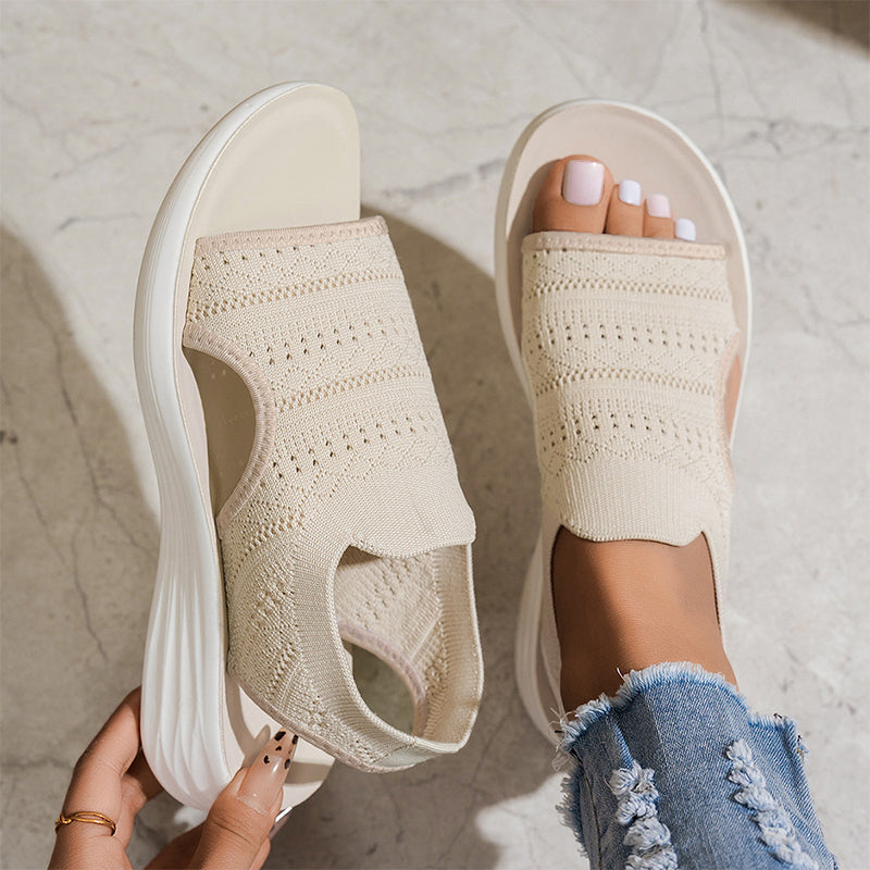 Anne | Sandalias con Plataforma de Material Transpirable para Mujer