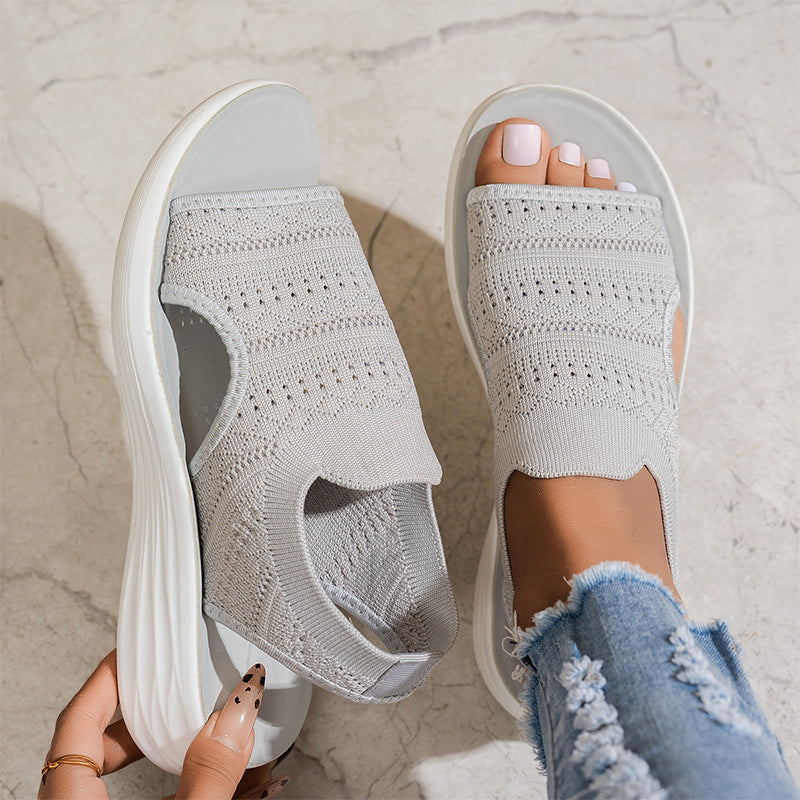 Anne | Sandalias con Plataforma de Material Transpirable para Mujer