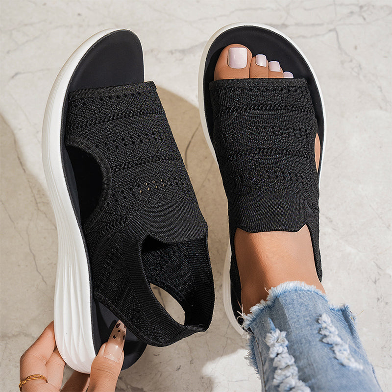 Anne | Sandalias con Plataforma de Material Transpirable para Mujer