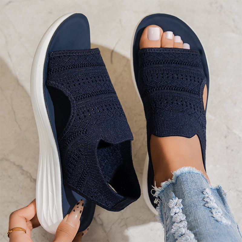 Anne | Sandalias con Plataforma de Material Transpirable para Mujer