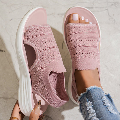 Anne | Sandalias con Plataforma de Material Transpirable para Mujer