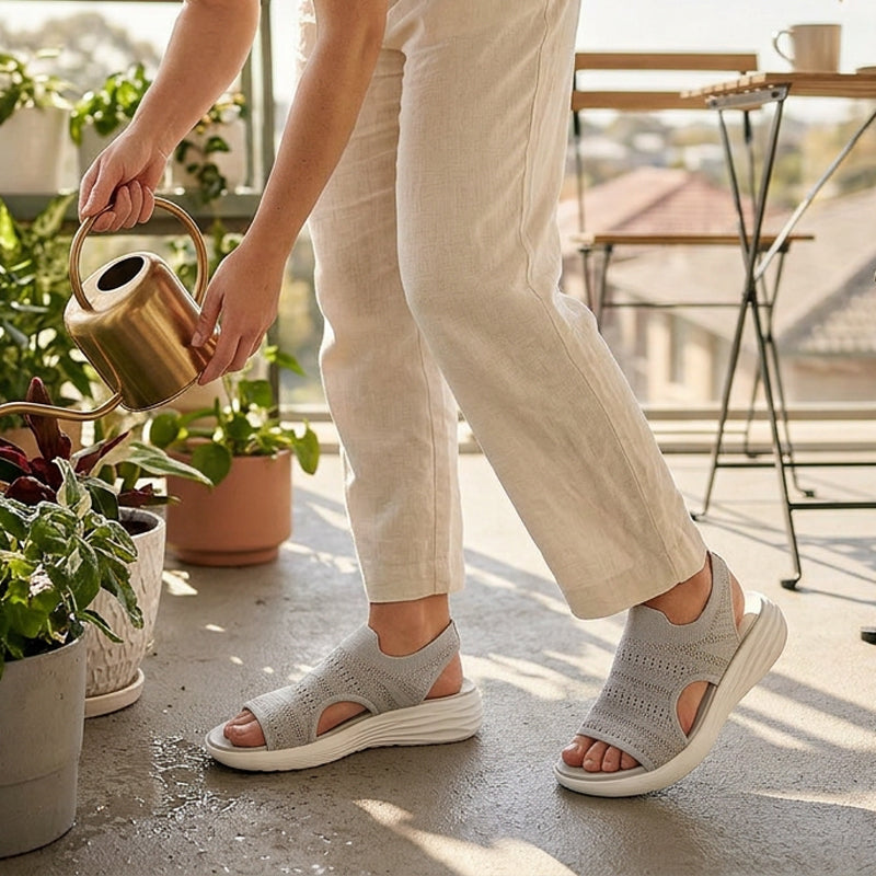 Anne | Sandalias con Plataforma de Material Transpirable para Mujer