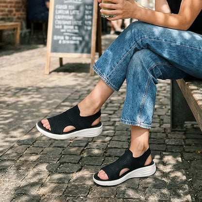 Anne | Sandalias con Plataforma de Material Transpirable para Mujer