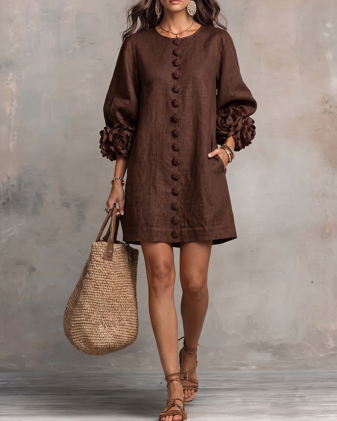 Valentina | Vestido Mini de Lino