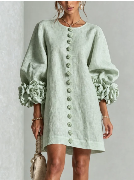 Valentina | Vestido Mini de Lino